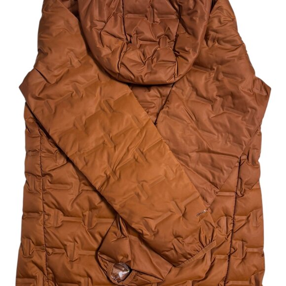 Columbia Men's Delta Ridge Down Hooded Burnt Orange Jacket (S) - Picture 2 of 3